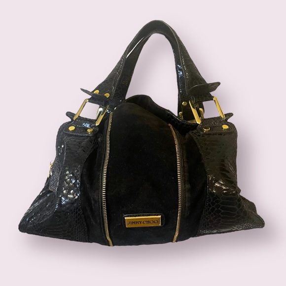 Vintage Jimmy Choo Suede Handbag - Picture 12 of 13